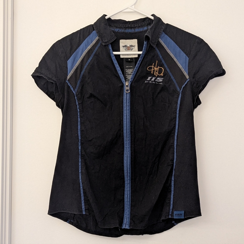 Women's Harley Davidson Zip-up Shirt